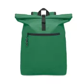 Plecak rolltop na laptop 15" z poliestru 600D IREA Ciemnozielony