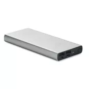 Powerbank 10 000 mAh aluminiowy POWERFLAT 10C Srebrny Mat