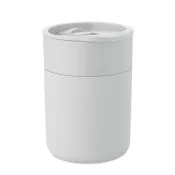 Kubek z PP z silikonową osłoną 330 ml GOBLET Bialy