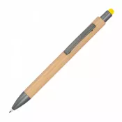 Długopis drewniany z touch penem