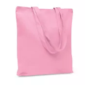 Torba bawełniana na zakupy 270 g/m² RASSA COLOURED Dziecięcy Róż