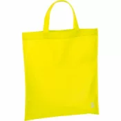 żółty - Torba non-woven z krótkimi uszami 80g/m2 PELAGIA