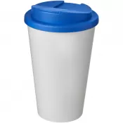 Biały-Średnioniebieski - Americano® 350 ml tumbler with spill-proof lid