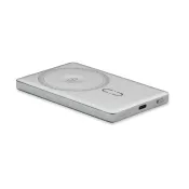 Powerbank magnetyczny 5000 mAh z aluminium CORE Srebrny Mat