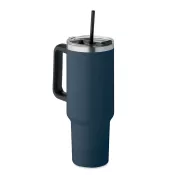 Kubek termiczny stalowy ze słomką 1200 ml SUMA Francuski Granat