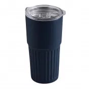 granatowy - Próżniowy kubek 600 ml WAVE LINE