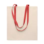 Torba bawełniana na zakupy 140 g/m² ZEVRA Czerwony