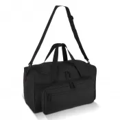 czarny - Torba sportowo-podróżna R-PET 600D 51 x 25 x 29 cm 37 l