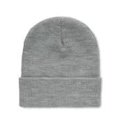 Czapka zimowa unisex z dzianiny RPET POLO RPET Bialy/Szary