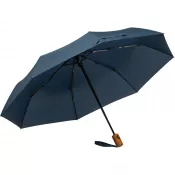 granatowy - Parasol automatyczny Ø100 cm rPET IPSWICH