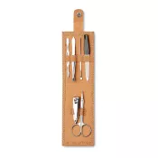 Zestaw do manicure w korkowym etui NAILKIT CORK