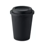 Kubek dwuścienny z PP z ustnikiem 300 ml NOLA Czarny