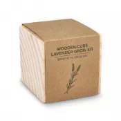 naturalny-t - Zestaw drewnianych doniczek FSC – lawenda