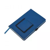 granatowy - Notes z kieszonką na telefon Eibar