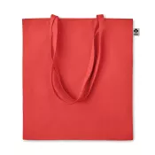 Torba z bawełny organicznej 140 g/m² ZIMDE COLOUR Czerwony