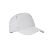 Czapka z daszkiem 5-panelowa RPET 210 g/m² SENGA Bialy