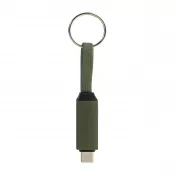 ciemno zielony - Keycab přívěsek na klíče 60W kabel USB-C