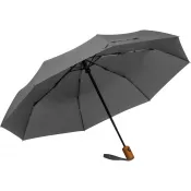 szary - Parasol automatyczny Ø100 cm rPET IPSWICH