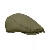 Czapka kaszkiet z bawełny twill 235 g/m² FLAT PEAK Zieleń Wojskowa
