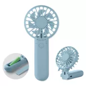 Wentylator ręczny składany z 3 prędkościami IBERA Baby Blue