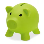 Skarbonka świnka z PVC SOFTCO Limonka