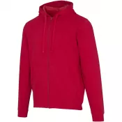 Czerwony - Jasper bluza unisex z kapturem z materiału organicznego pochodzącego z recyklingu z certyfikatem OCS, o gramaturze 280 g/m²
