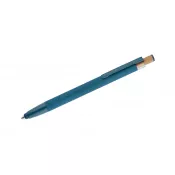 Długopis z recyklingowanego aluminium z  wykończeniem soft touch ALPEN