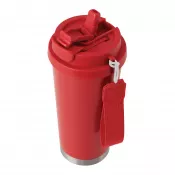 czerwony - Butelka termiczna z podwójną izolacją