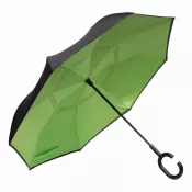 czarny, jasnozielony - Parasol FLIPPED