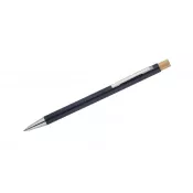 Długopis metalowy z bambusowym przyciskiem KIVO