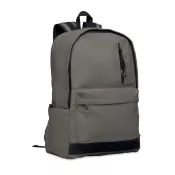 Plecak na laptop 15" z recyklingu 450 g/m² LEIRUR Kamienny Szary