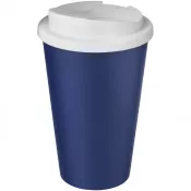 Biały-Niebieski - Americano® 350 ml tumbler with spill-proof lid