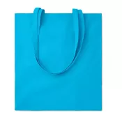 Torba bawełniana 38x42 cm 140 g/m² COTTONEL COLOUR + Turkusowy