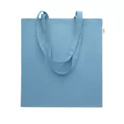 Torba z bawełny z recyklingu 140 g/m² VIVEKA COLOUR Petrol