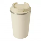 beżowy - Butelka termiczna z podwójną izolacją