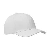 Czapka z daszkiem 6-panelowa 260 g/m² BUFFALO Bialy