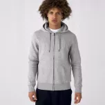Bluza męska na zamek z kapturem B&C King Zipped Hood