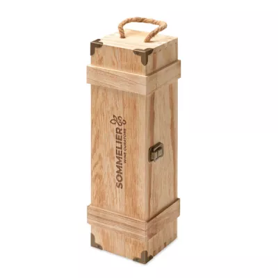 Pudełko na wino z drewna paulowni VINBOX + - Drewna (MO3121-40)