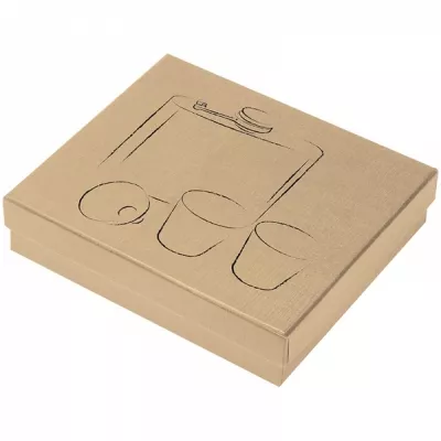 Piersiówka stalowa 170 ml z 2 kieliszkami SANDVIKEN - szary (016807)