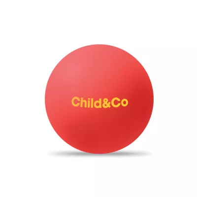 Piłka gumowa do odbijania 6 cm FUNBALL - Czerwony (MO2931-05)