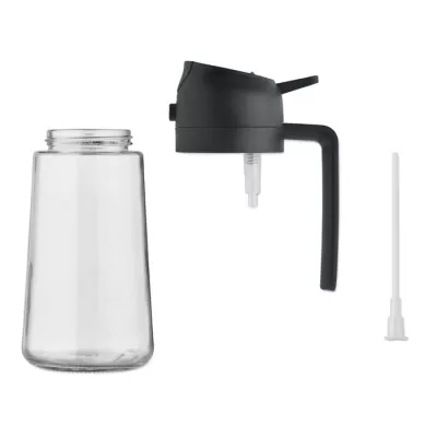 Dozownik i spryskiwacz do oliwy szklany 450 ml DIP - Czarny (MO2849-03)