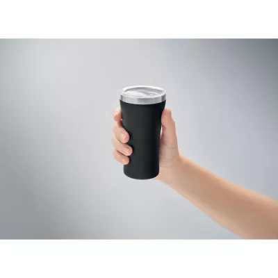 Kubek termiczny ze stali z recyklingu 160 ml OZ - Czarny (MO2326-03)