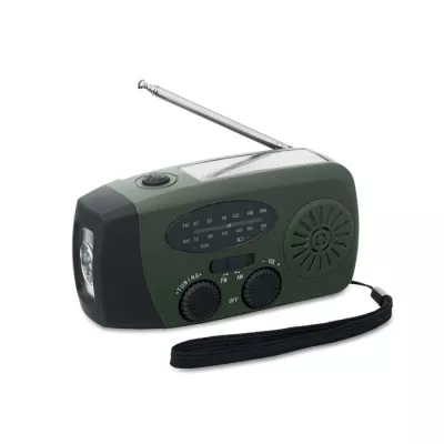Radio przenośne z latarką i powerbankiem ONDA - Ciemnozielony (MO2746-60)