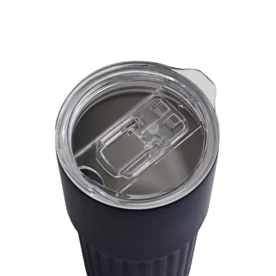 Próżniowy kubek 600 ml WAVE LINE - granatowy (56-0304715)