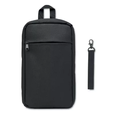 Torba na ramię RPET 600D z regulowanym paskiem CEBAG - Czarny (MO6717-03)