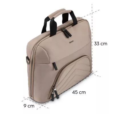 Torba na laptopa 15,6"-16,2" Hama Lightweight Premium - beżowy (VH046-20)