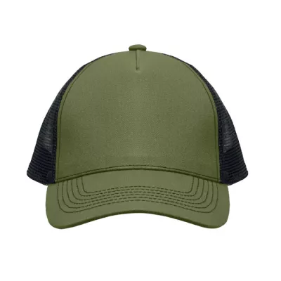 Czapka z daszkiem trucker bawełniana 250 g/m² BLIST - Zieleń Wojskowa (MO2986-49)