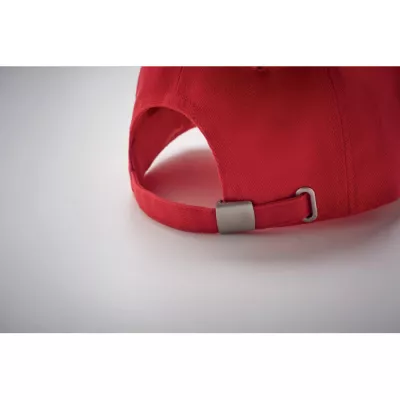 Czapka z daszkiem 5-panelowa 260 g/m² LONG BEACH SINGA - Czerwony (MO6875-05)
