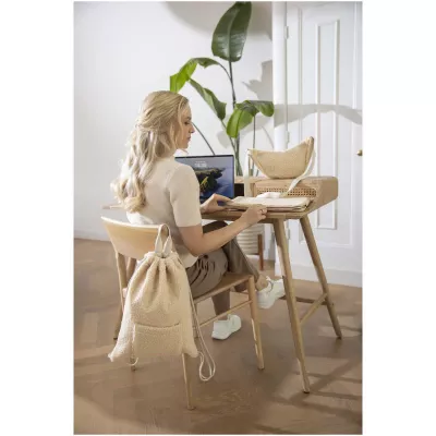 Bear 13-calowe etui sherpa na laptopa z recyklingu z certyfikatem GRS, o pojemności 2 l - Czarny (12077590)