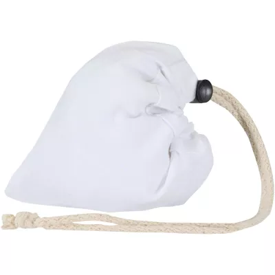 Madras Blend - torba na zakupy, wykonana z recyklingowanej baweły o gramaturze 140 g/m² posiadającej certyfikat GRS, składana - Biały (12080501)